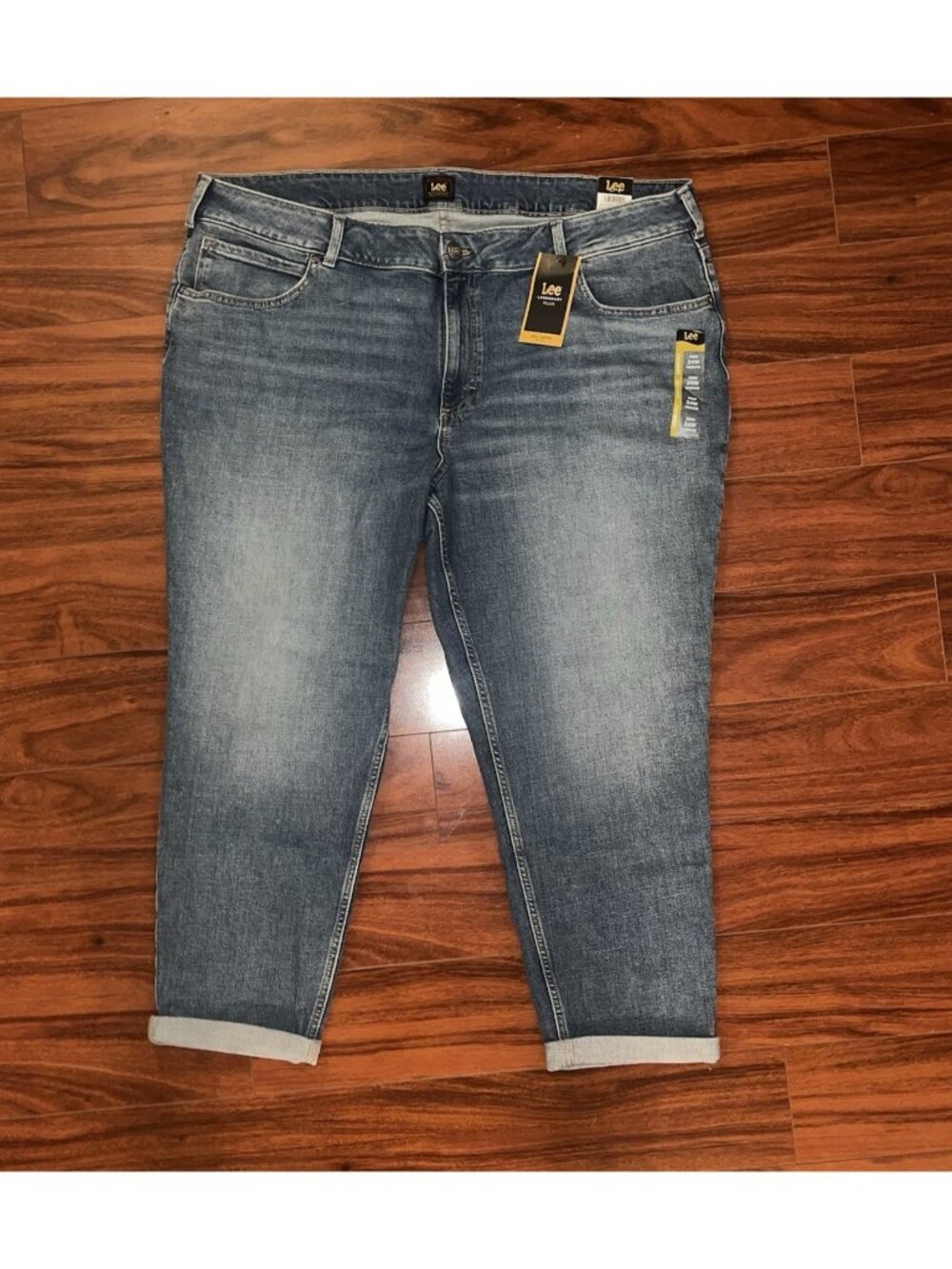 Lee Womens Legendary Mid Rise 90s Style Taper Jeans Lesson Learned Plus Size 24W